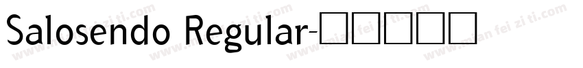 Salosendo Regular字体转换